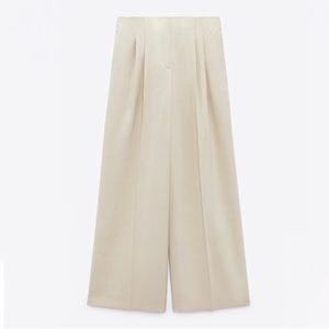 Zara Flowy Pleated Pants